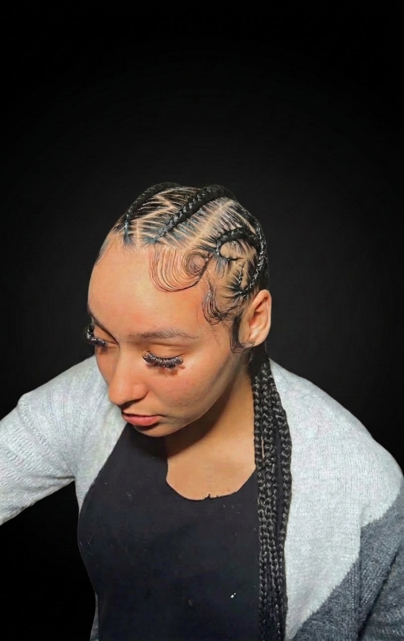 Freestyle Zigzag Braids