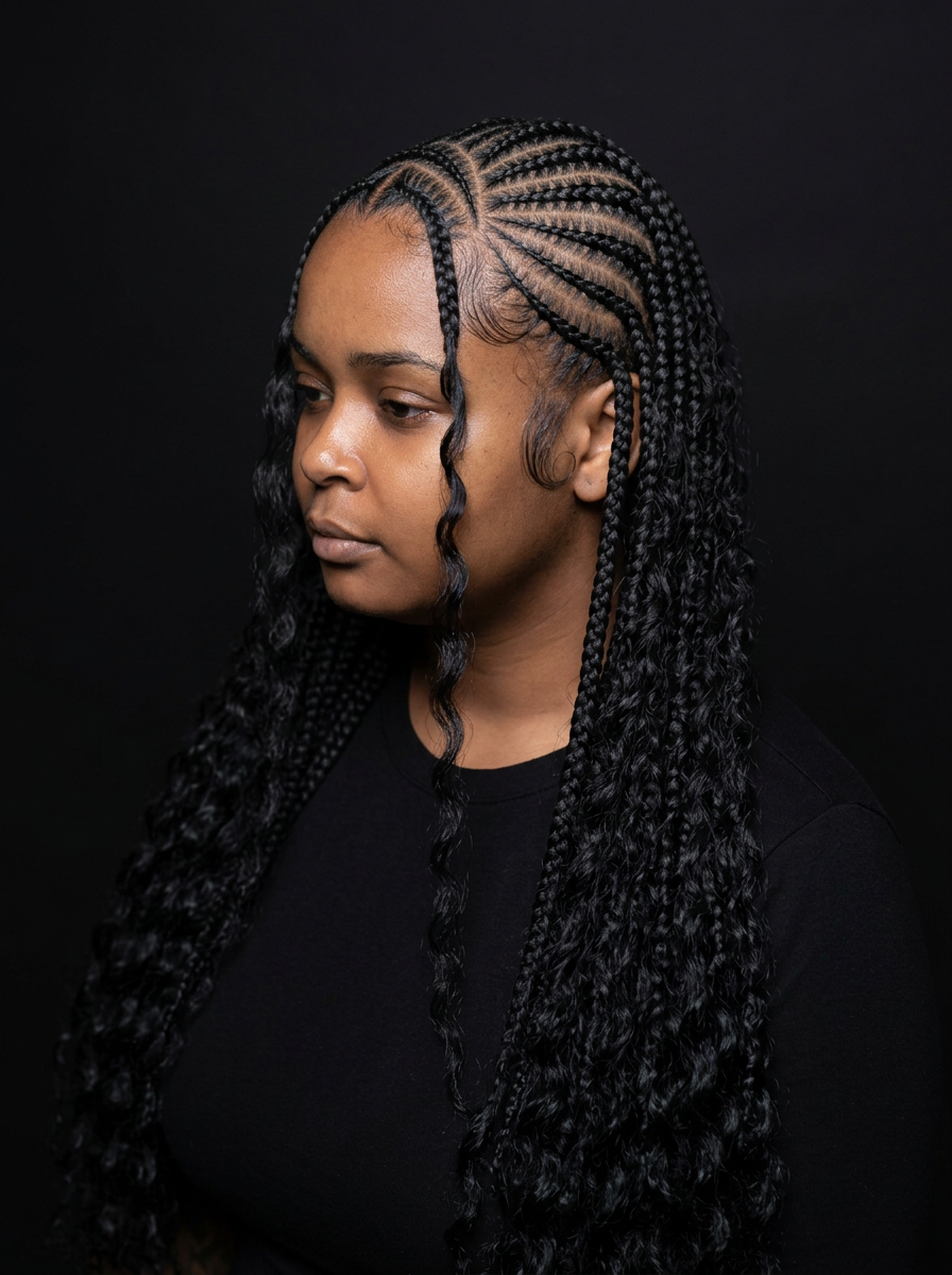 Tribal Extra Boho + Braid Bang